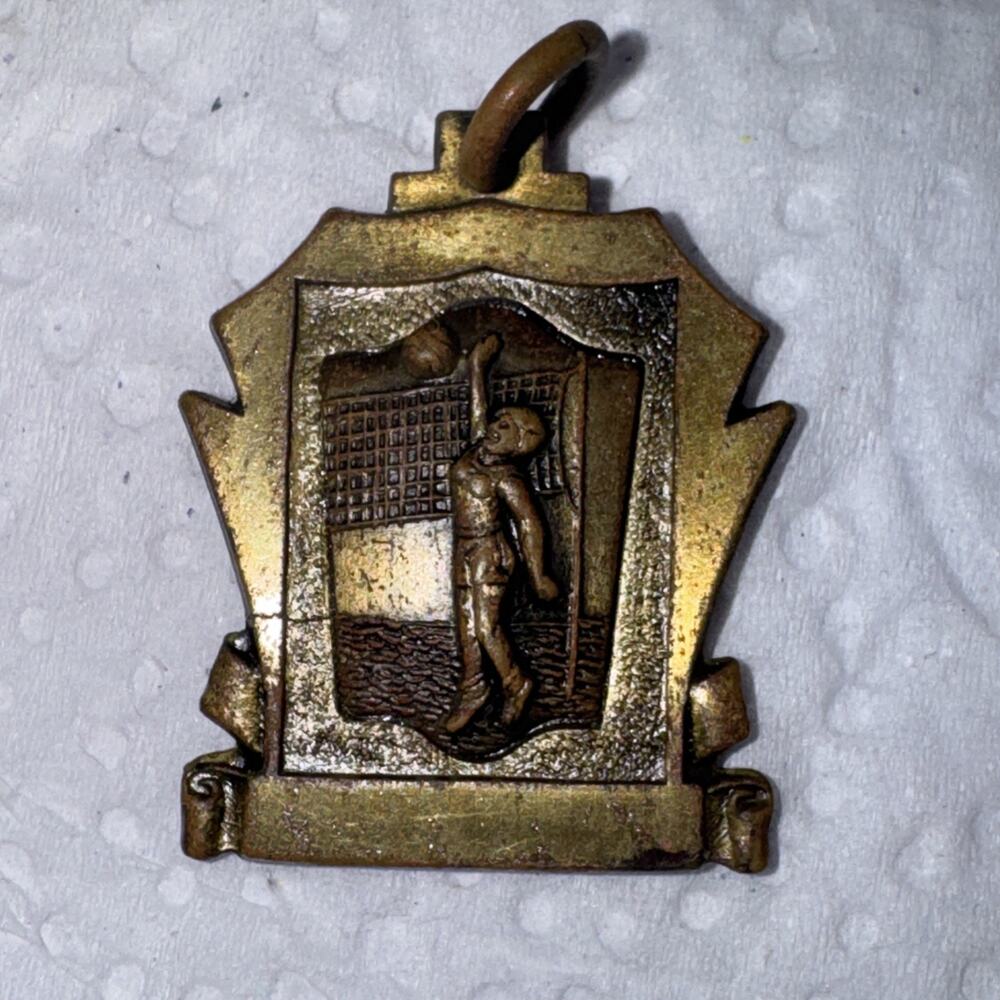 Vintage C.Y.O. Volleyball Pendant Charm School 1956 All Stars Catholic Youth Org